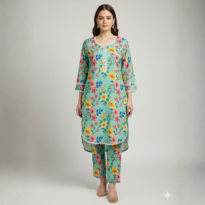 All Products Floral Muslin Short Kurti