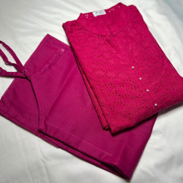 magenta kurti