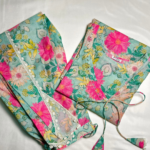 floral muslin short kurti