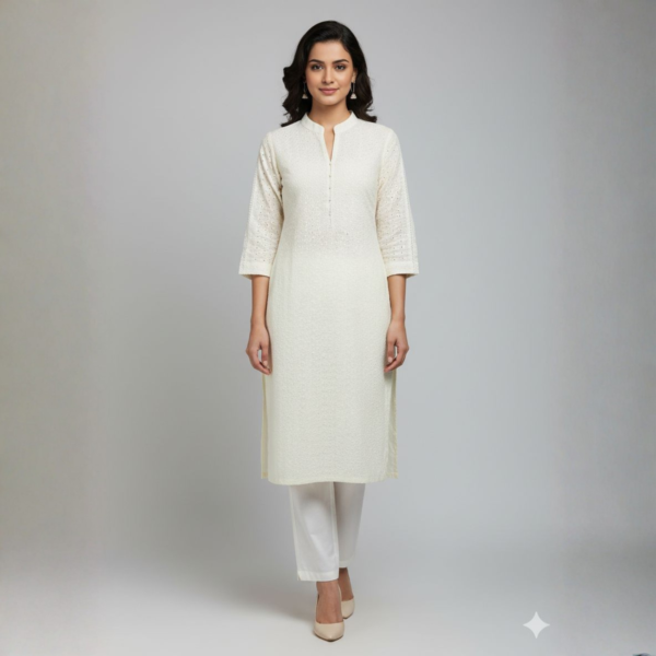 off white kurti