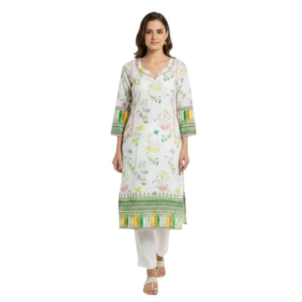 cotton chicken kurti