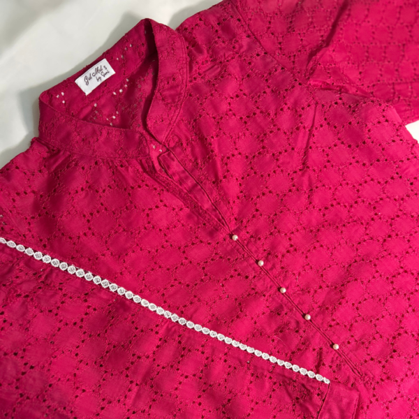 magenta kurti