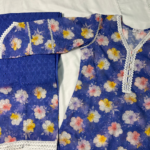 blue floral suit
