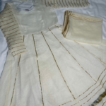 white anarkali suit