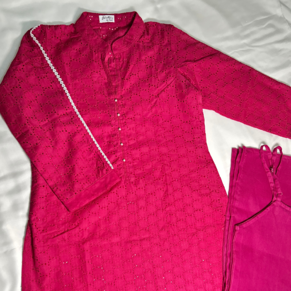 magenta kurti