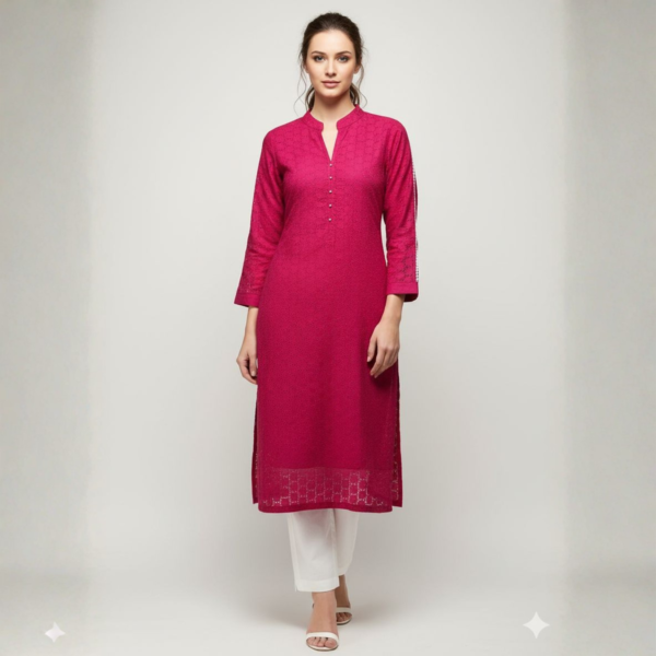 cotton chicken kurti
