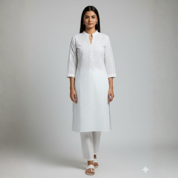 white kurti