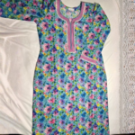 blue floral kurti
