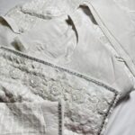 white velvet anarkali