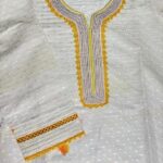 white floral cotton kurti