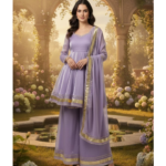 lavender anarkali