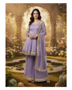 lavender anarkali