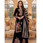 floral velvet surti with sharara