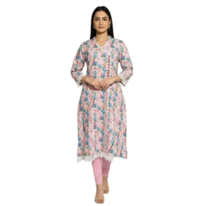 pastel pink kurti