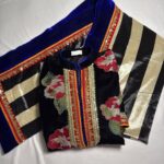 floral velvet surti with sharara