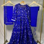 royal blue anarkali