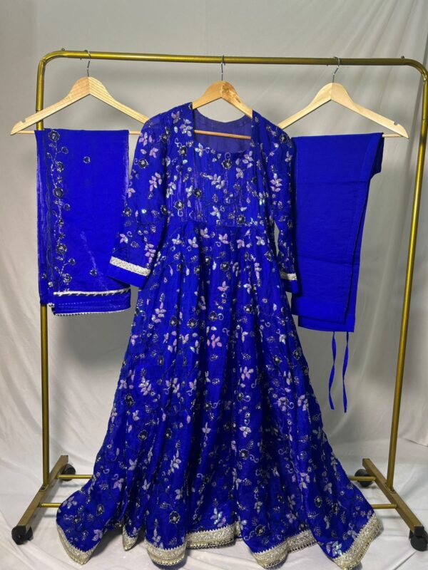 royal blue anarkali