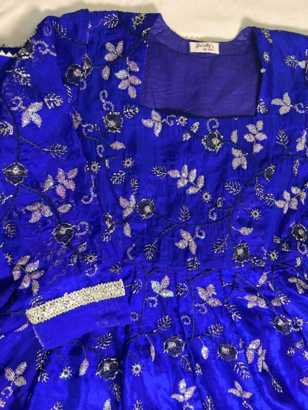 royal blue anarkali