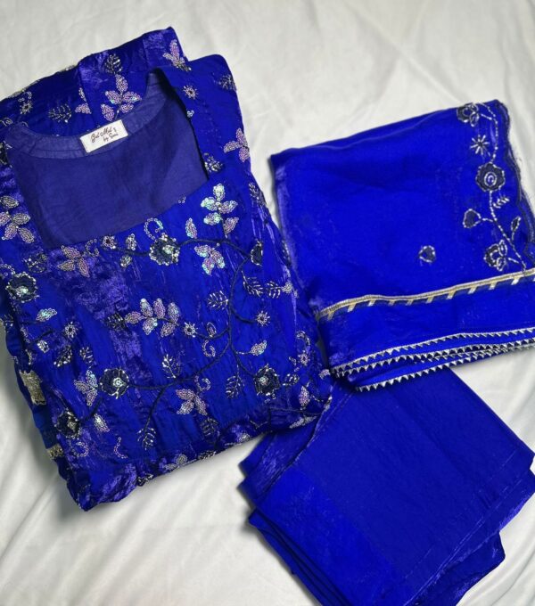 royal blue anarkali