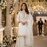 white sharara suit set