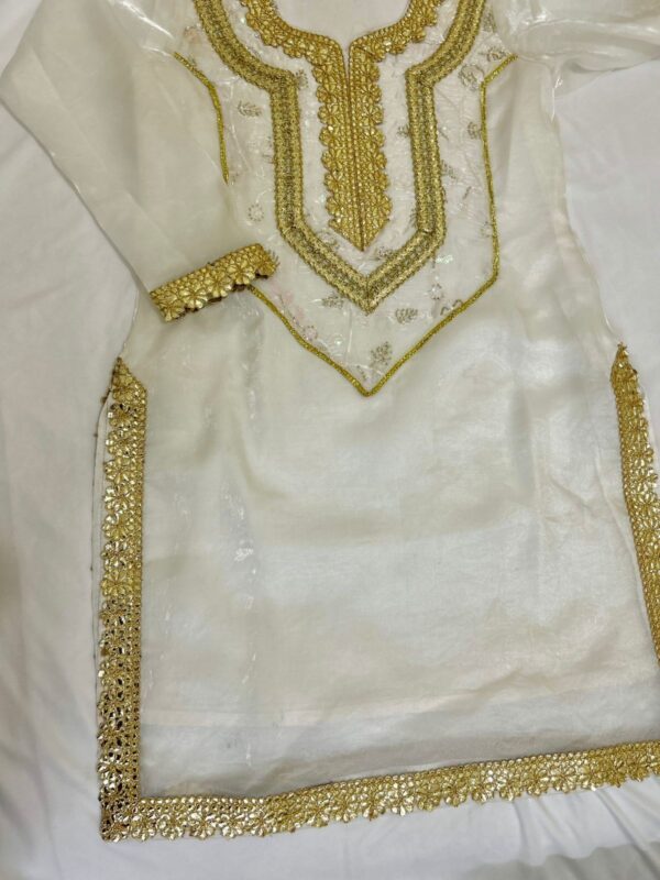 white sharara suit set
