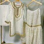 white sharara suit set